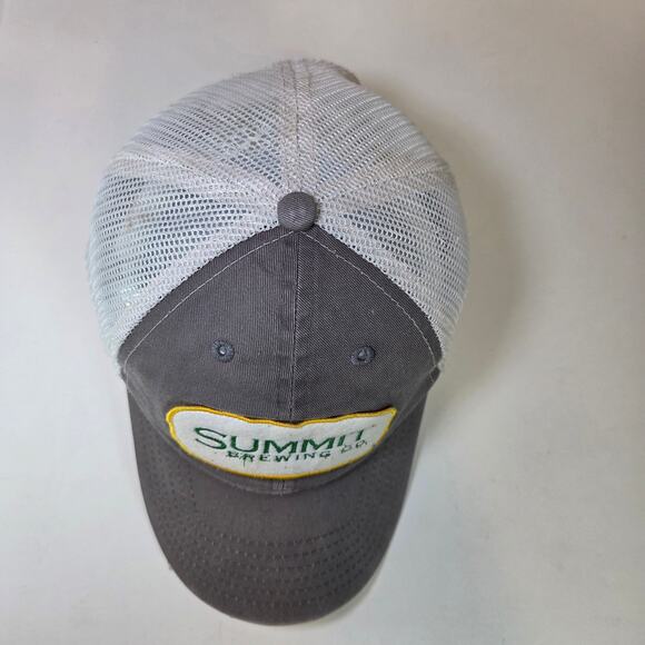 Summit Brewing Co. Trucker Hat Gray White Mesh Snapback Brewery Branding Co. - Picture 5 of 10